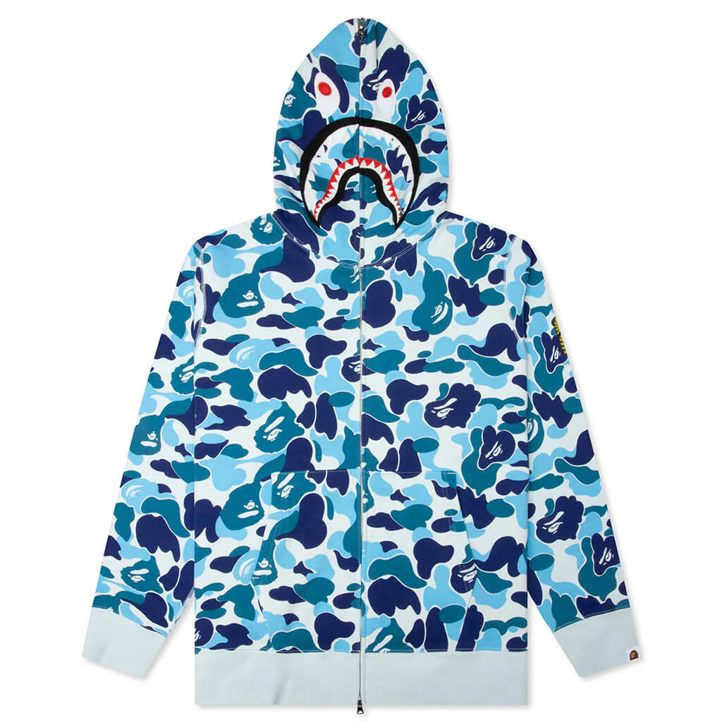 ABC Camo 2nd Shark Full Zip Hoodie Blue