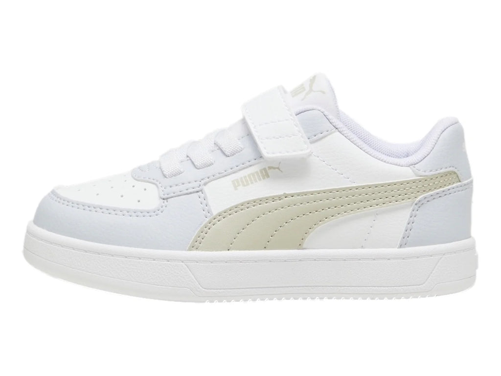 Tenis PUMA Caven 20 Blanco y Beige para Niño