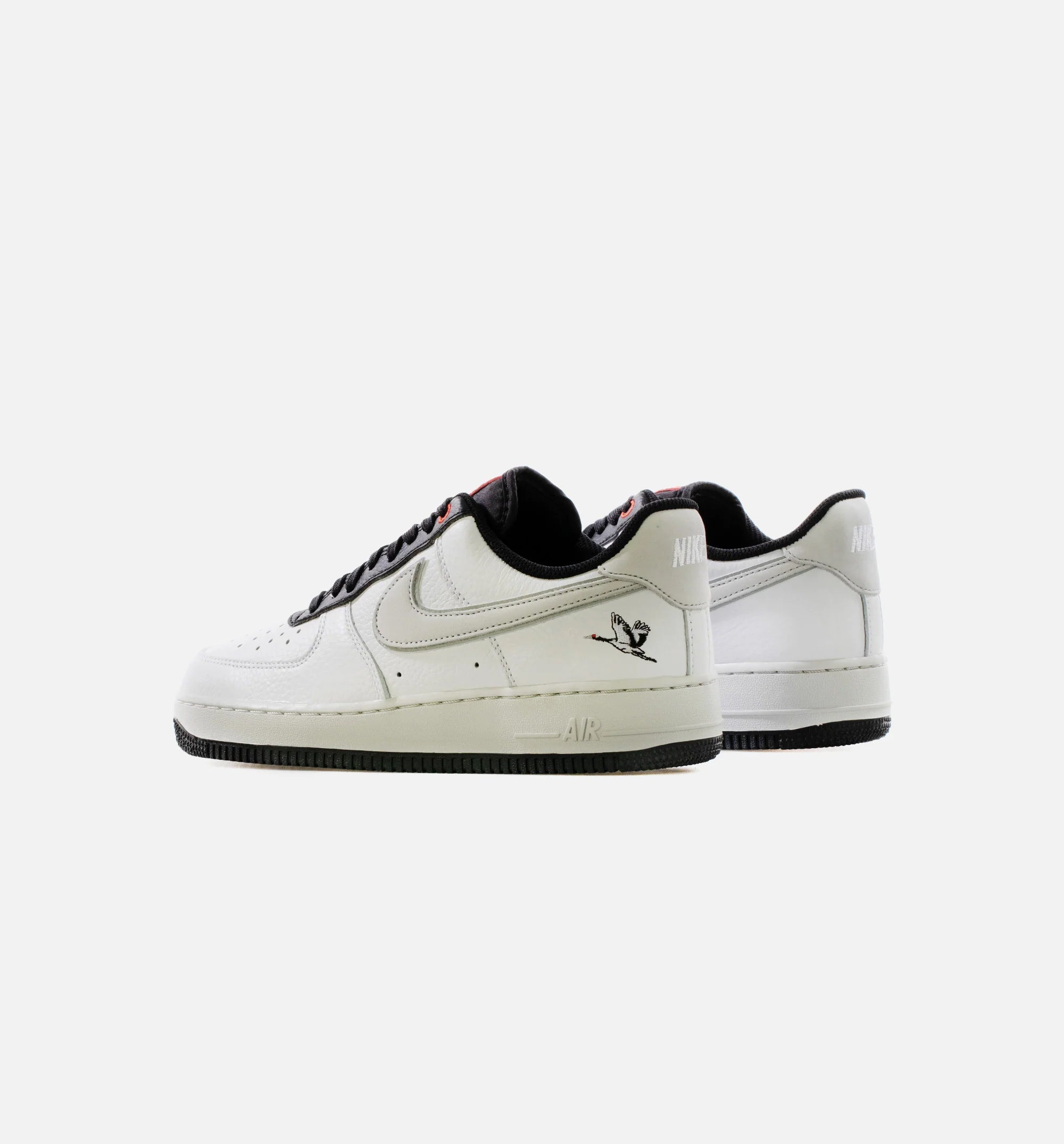 Air Force 1 Low Crane Mens Lifestyle Shoe White Black Red