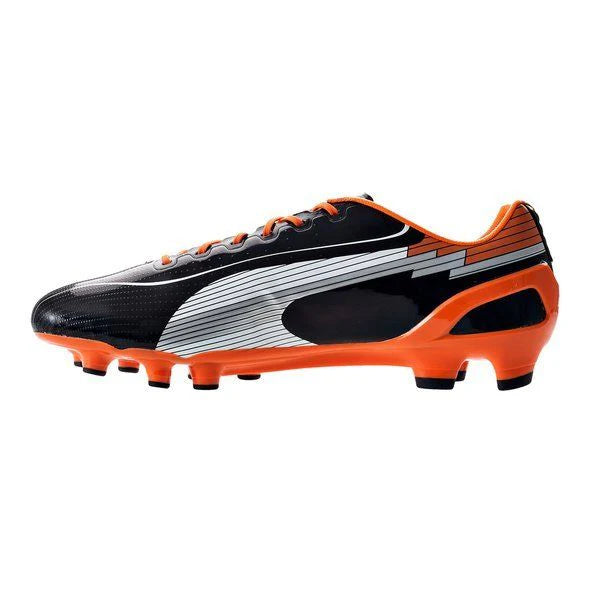 PUMA evoSPEED 1 FG Soccer Cleats Black White Orange