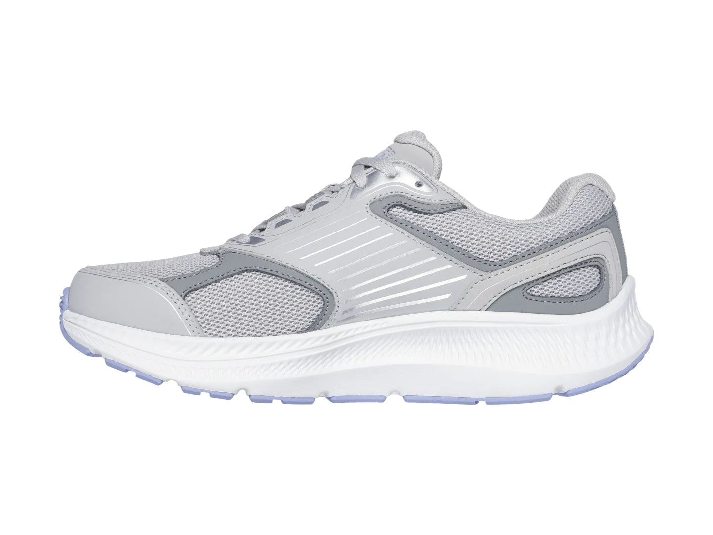 Tenis Skechers Go Run Consistent 20 Gris y Lavanda para Mujer