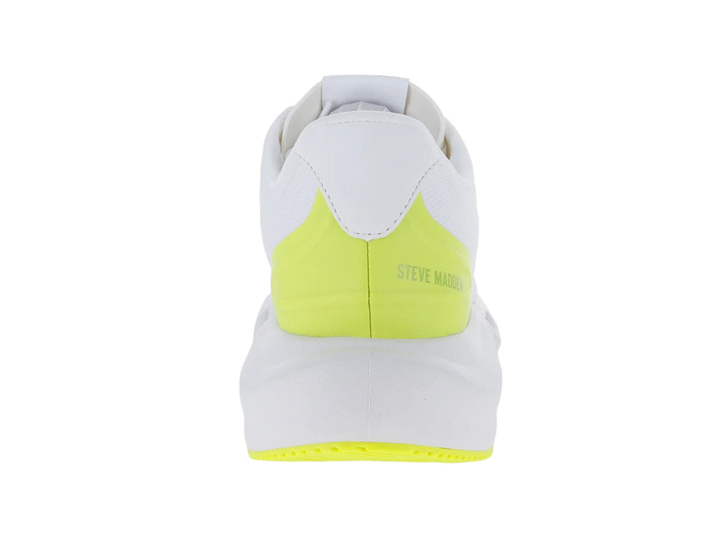 Tenis Steve Madden Hurdle Blanco con Lima para Mujer