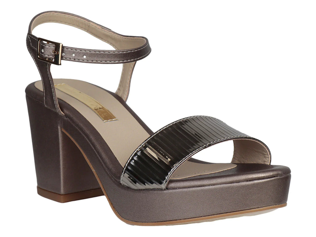 Sandalias de Tacón Paulie Color Plomo para Mujer