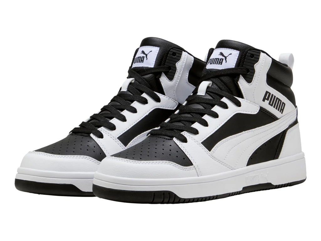 Tenis PUMA Rebound V6 Negro y Blanco para Hombre