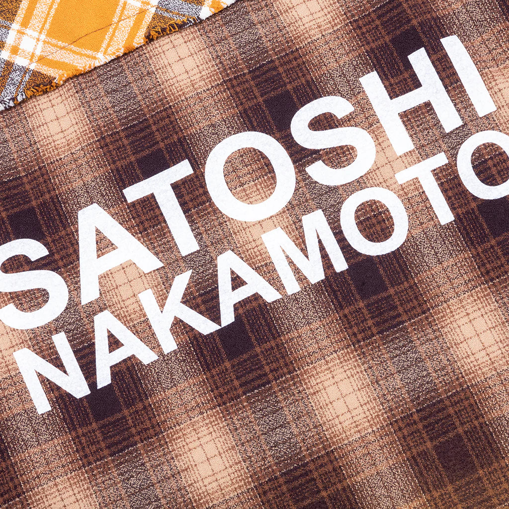 Patchwork Logo Flannel Yellow Brown