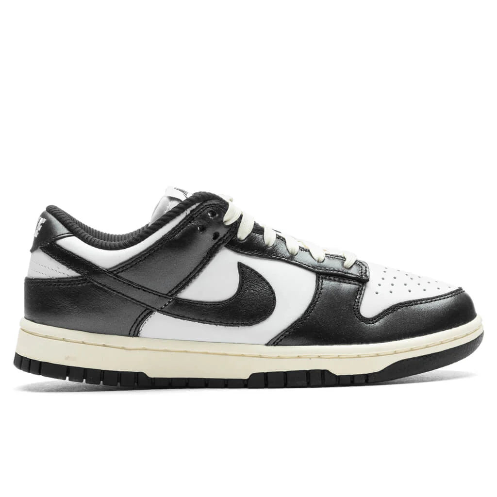 Womens Dunk Low Vintage Panda White Black Coconut Milk