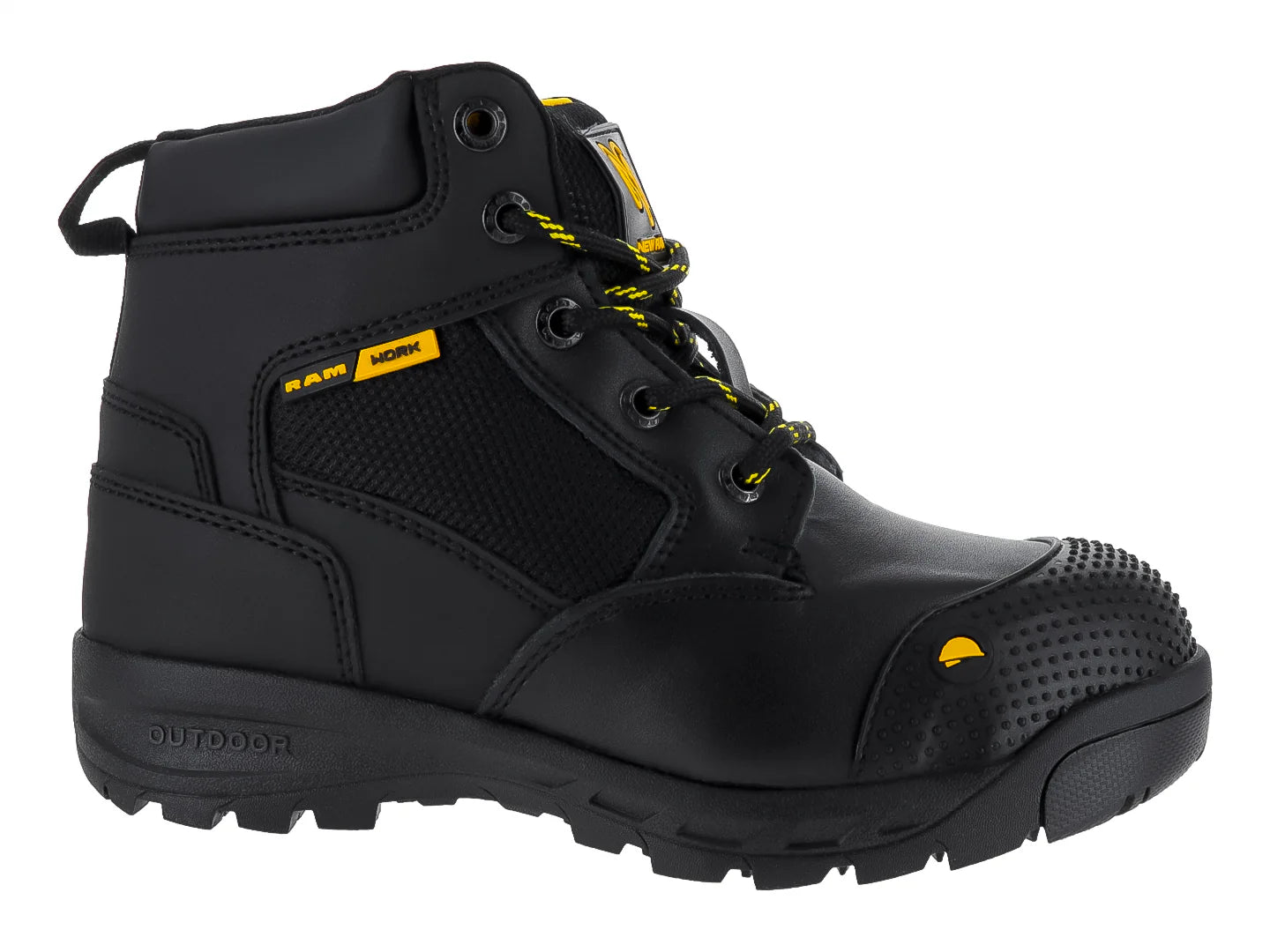 Botas de Seguridad RAM Negro Amarillo para Mujer