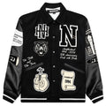 Stadium Jacket Black White
