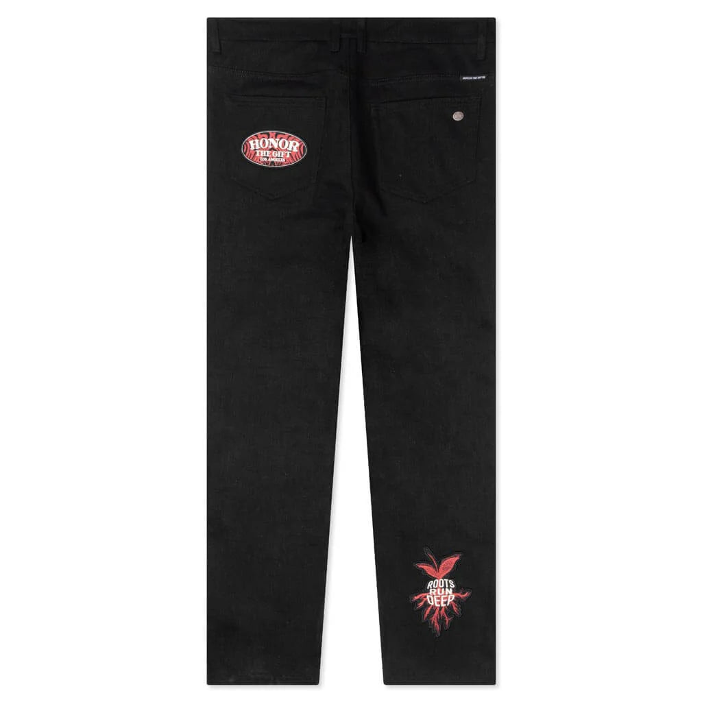 Patch Carpenter Pant Black
