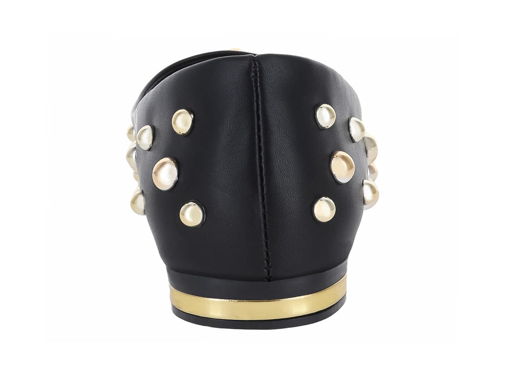 Zapatos Planos Luna Rosa Negros para Mujer
