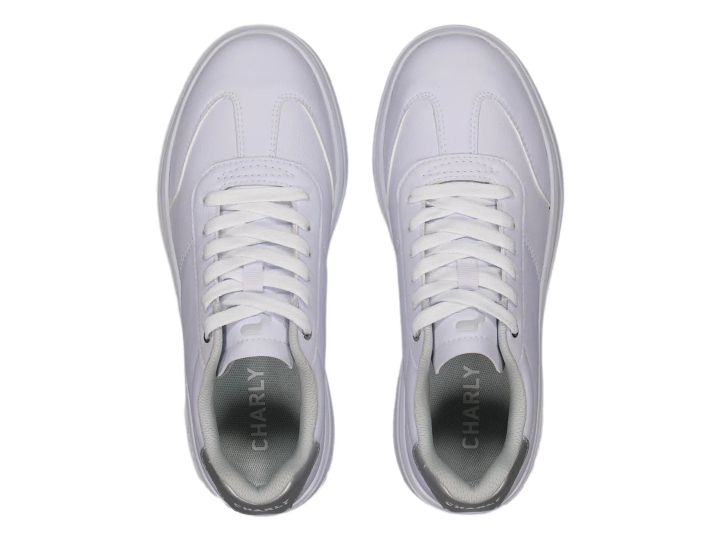 Tenis Charly Blanco y Plata para Mujer