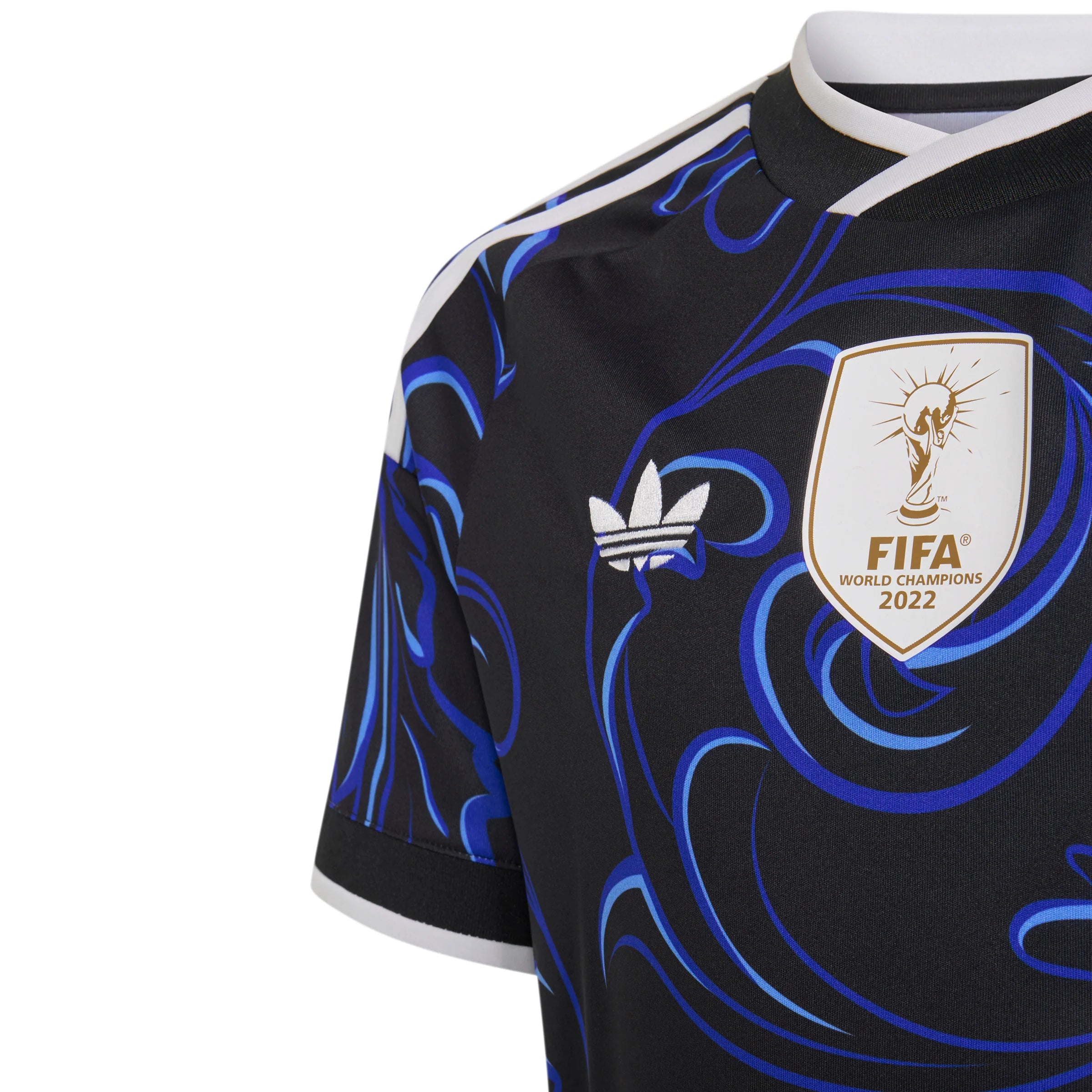 adidas Argentina Away Messi Youth Soccer Jersey 2026 Black Blue