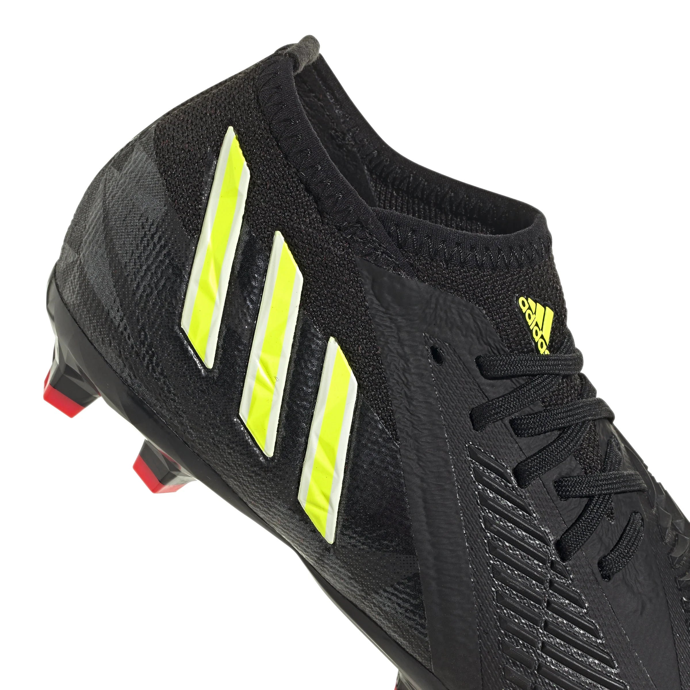 adidas Kids Predator Edge 1 FG J Soccer Cleats Black Yellow