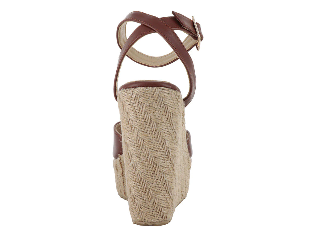 Sandalias Plataforma OYYI Color Café para Mujer
