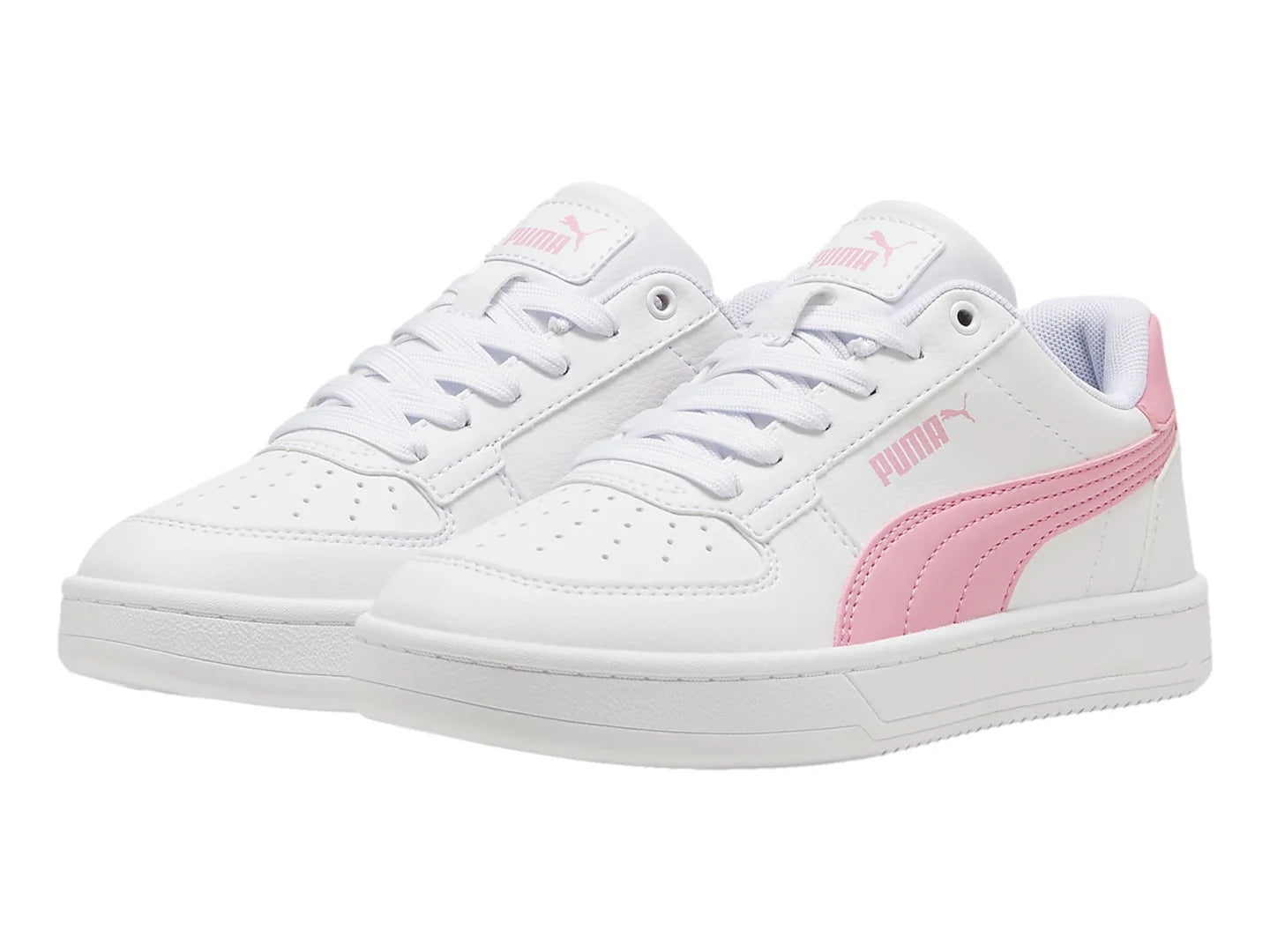 Tenis PUMA Caven 20 Blanco y Rosa para Niña