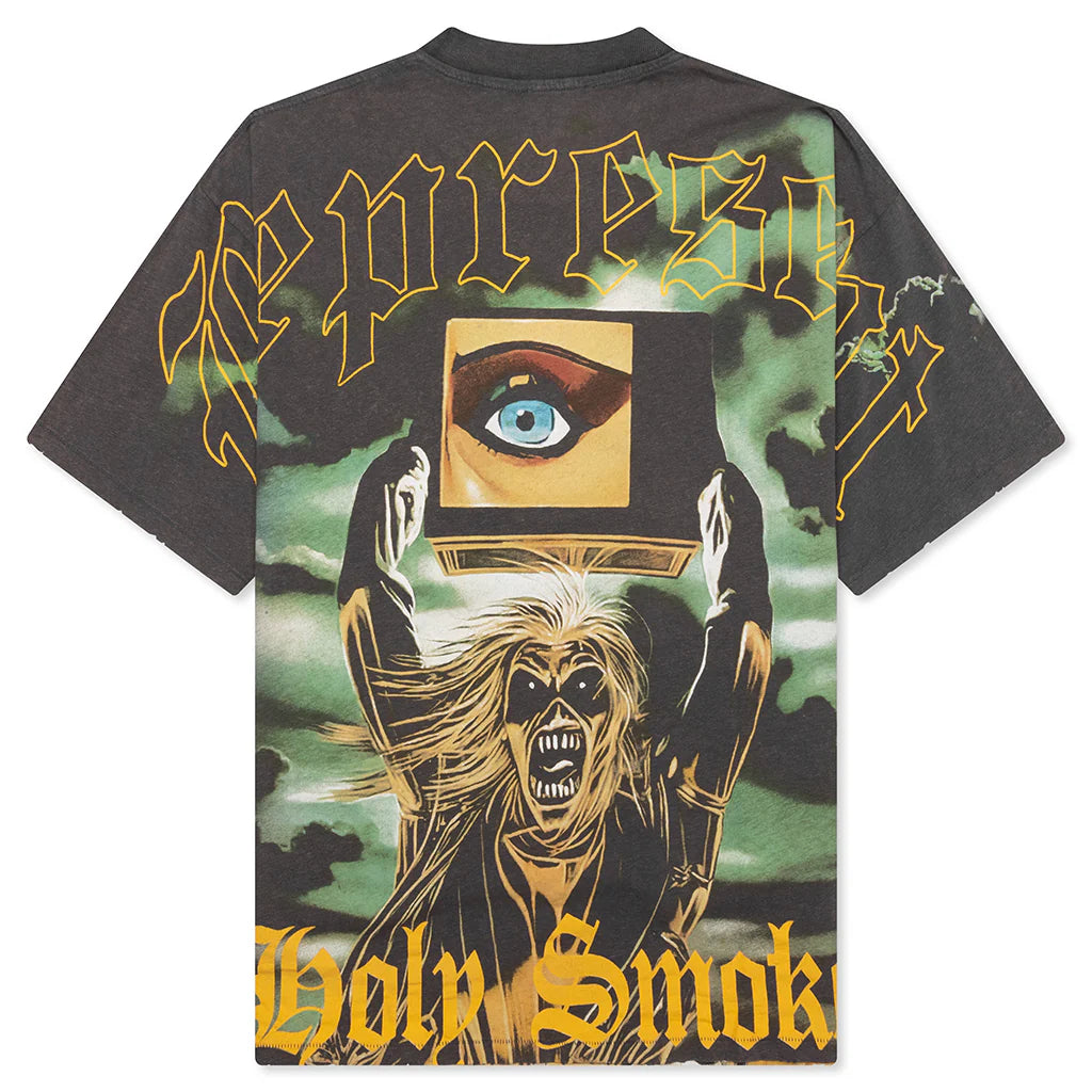 Represent x Iron Maiden Holy Smoke T Shirt Ash