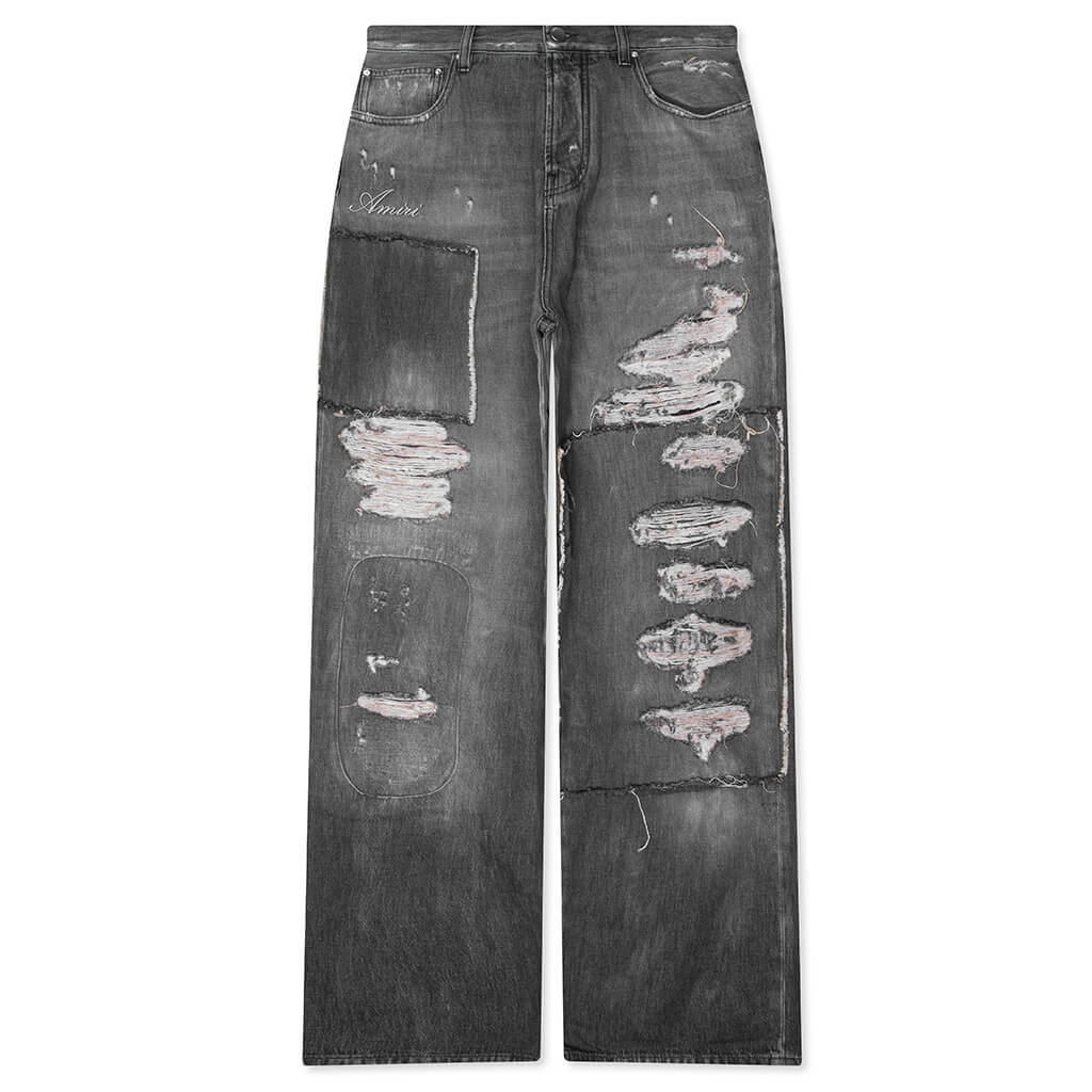 Carpenter Repaired Baggy Jean Crafted Black