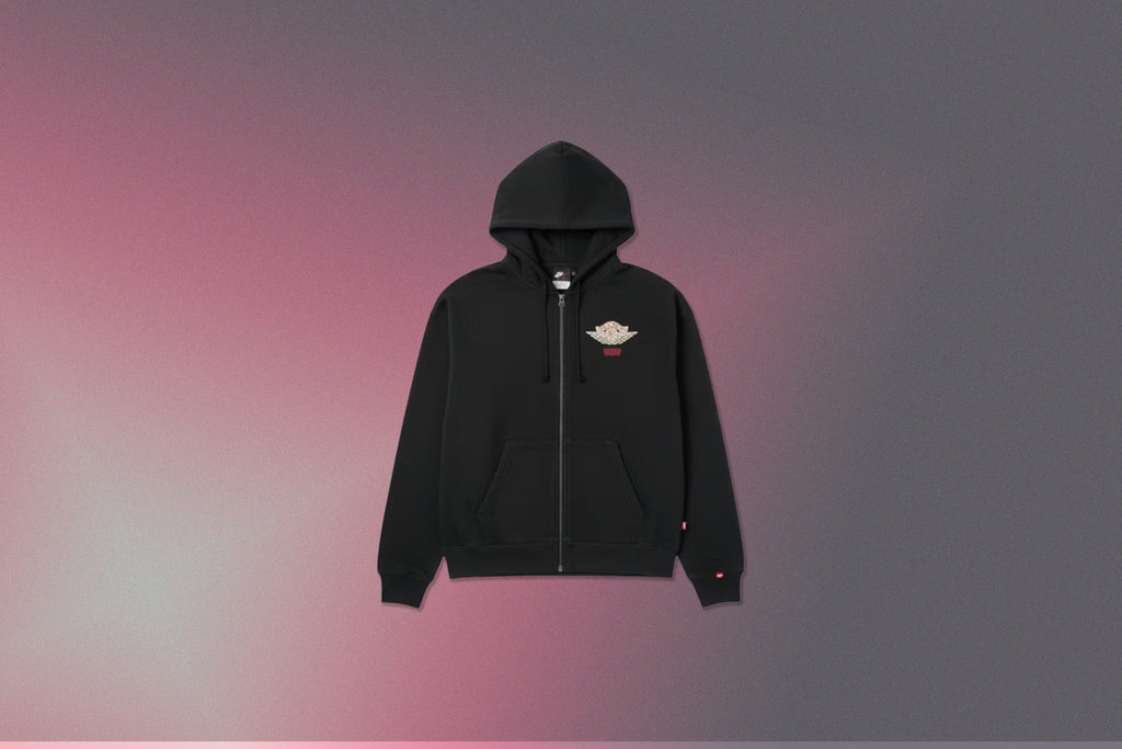 Jordan x Levis Hoodie Black Pale Ivory Gym Red