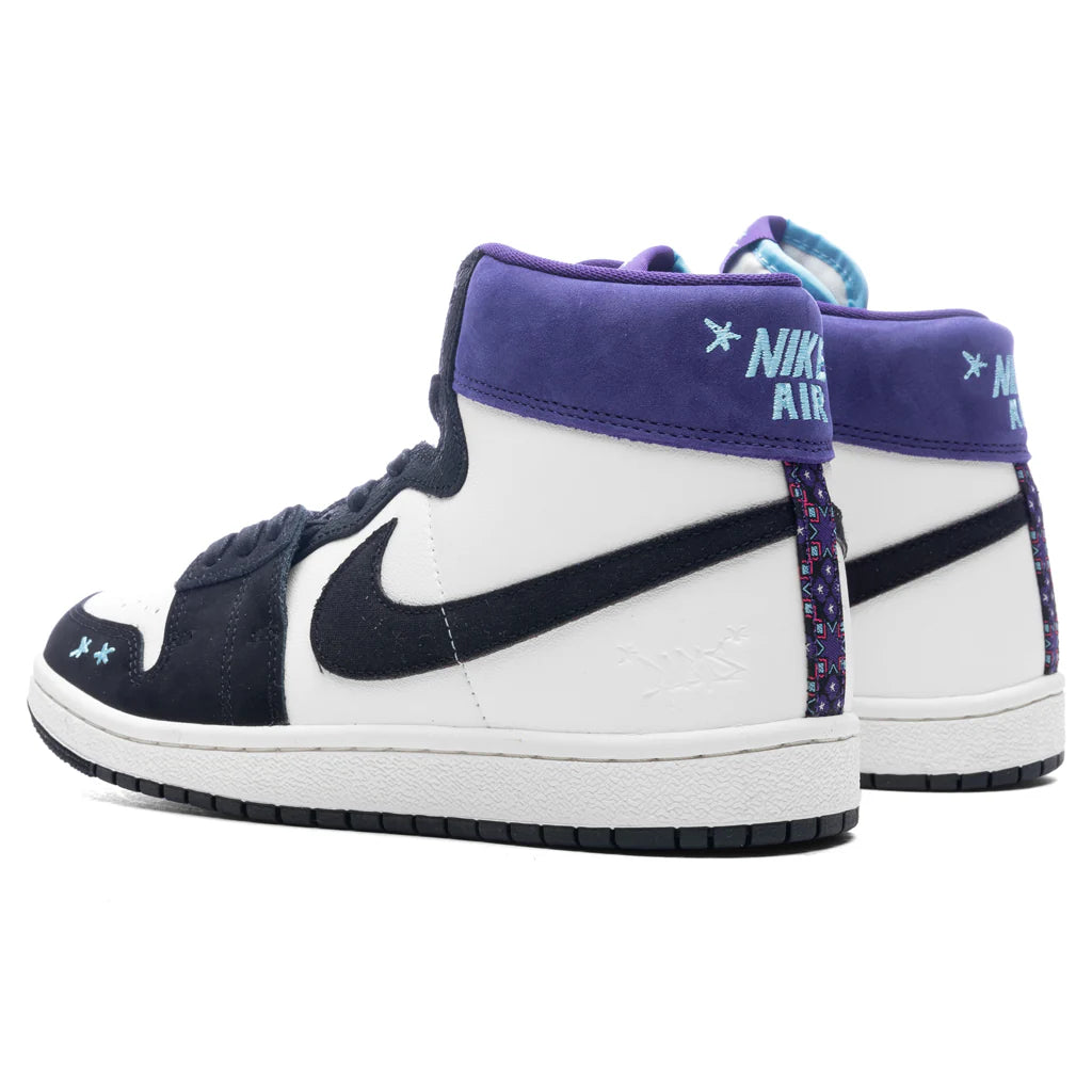 Womens Opium Paris x Jordan Air Ship Hornets Sail Blue Chill Black