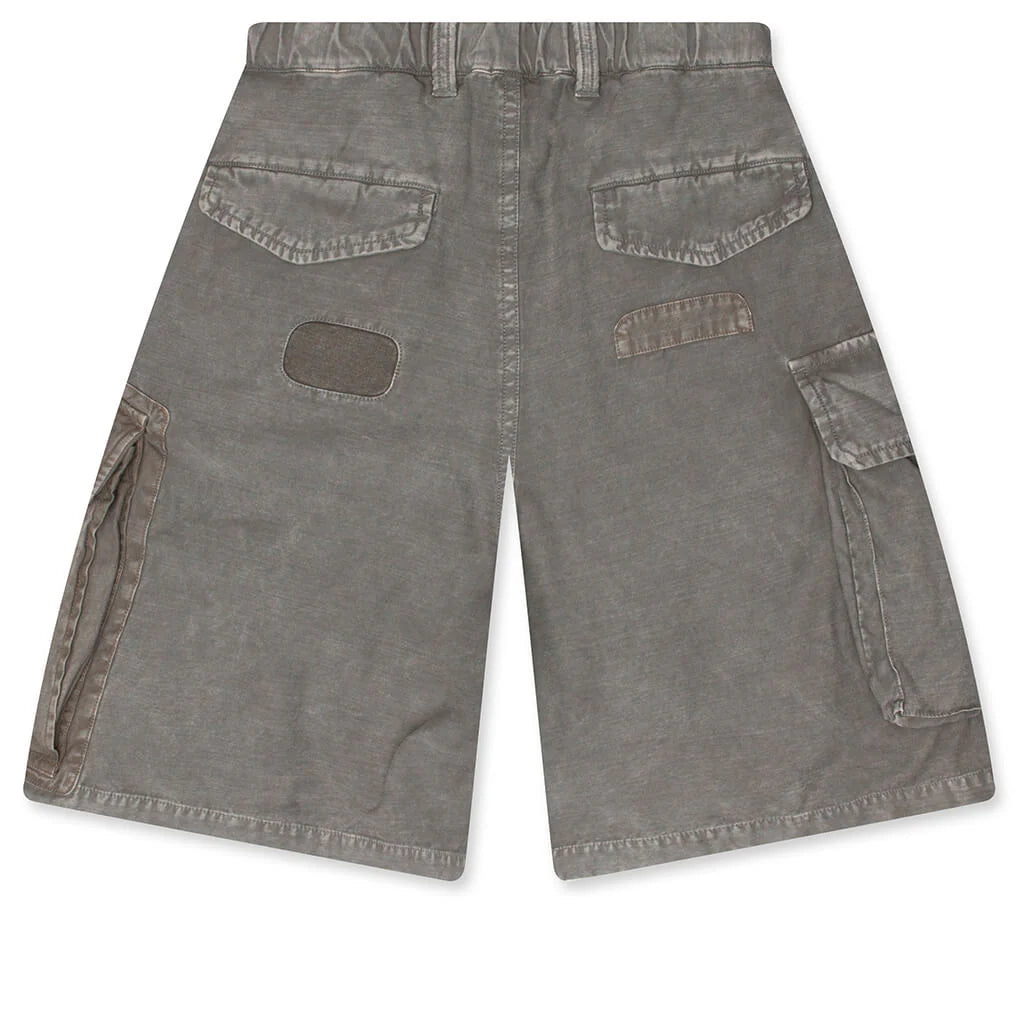 Repaired Cargo Shorts Light Grey