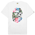 Abc Camo Crazy Big Ape Head Tee White
