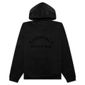 Nylon Fleece Hoodie Jet Black