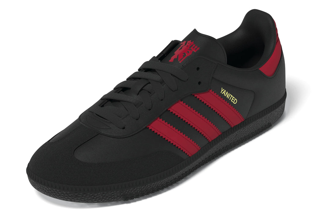 adidas Samba Manchester United IN Mens Soccer Shoes Black Red