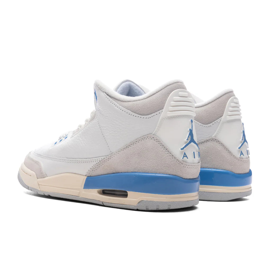 Air Jordan 3 Retro Lucky Shorts GS Summit White Hydrogen Blue Legend Blue