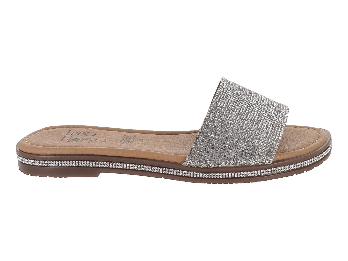 Sandalias Luna Rosa Plata para Mujer