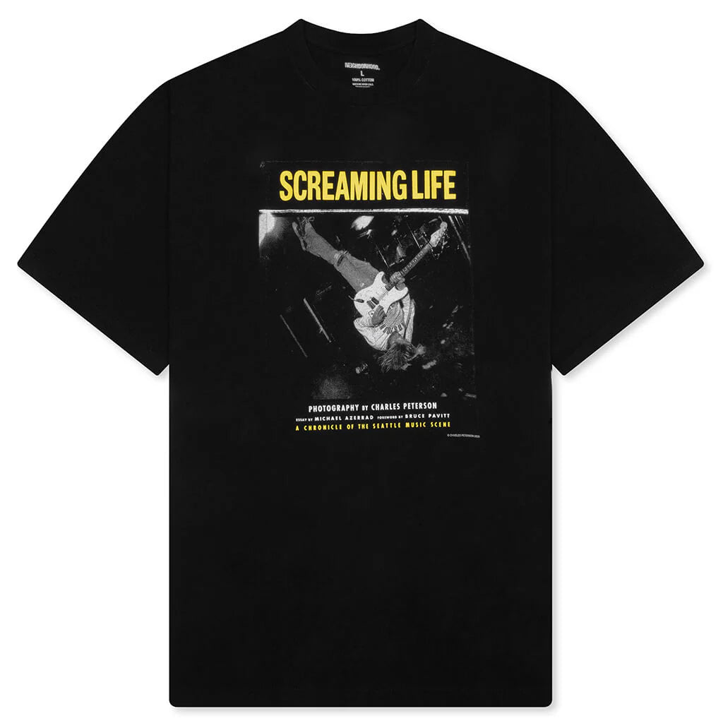 Neighborhood x Charles Peterson S S Tee 1 Black