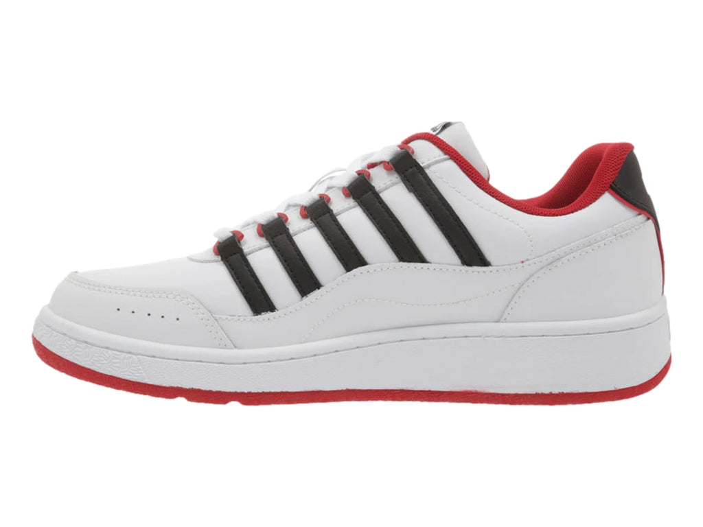 Tenis K Swiss Gravity Blanco Negro y Rojo para Hombre