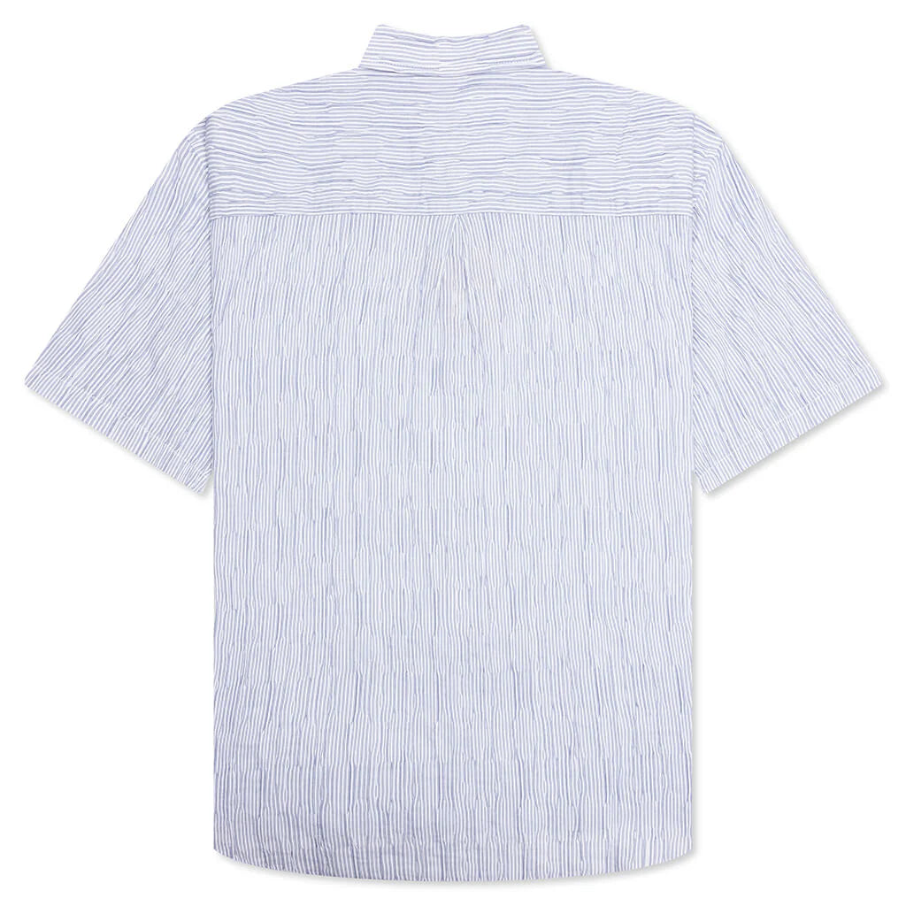 Wavy Striped Shirt Blue