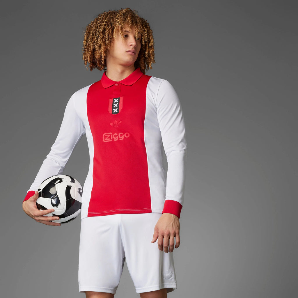 adidas Mens Ajax Amsterdam Anniversary 125 Jersey 25 White