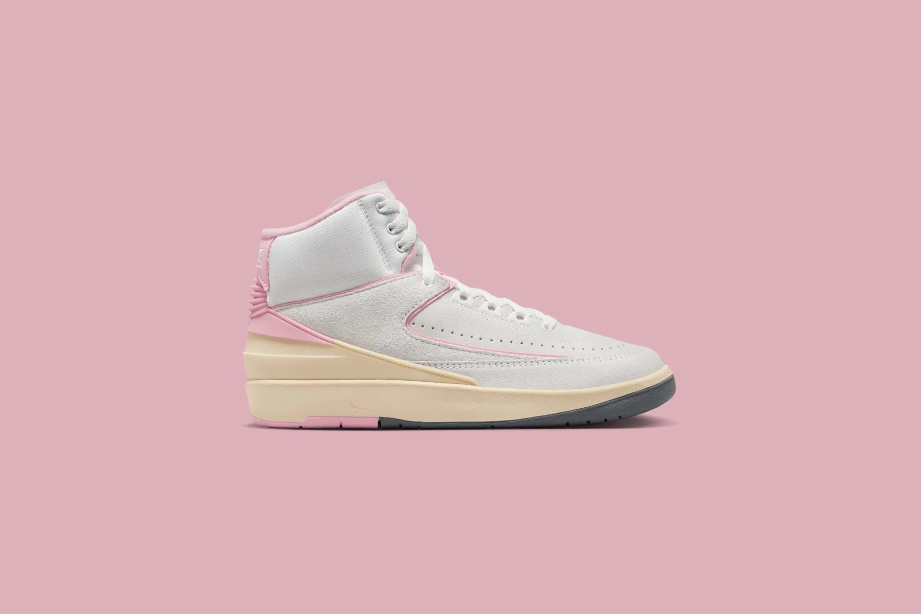 Womens Air Jordan 2 Retro Soft Pink Summit White Gym Red Medium Soft Pink