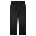 Double Pleat Shiny Trouser Black