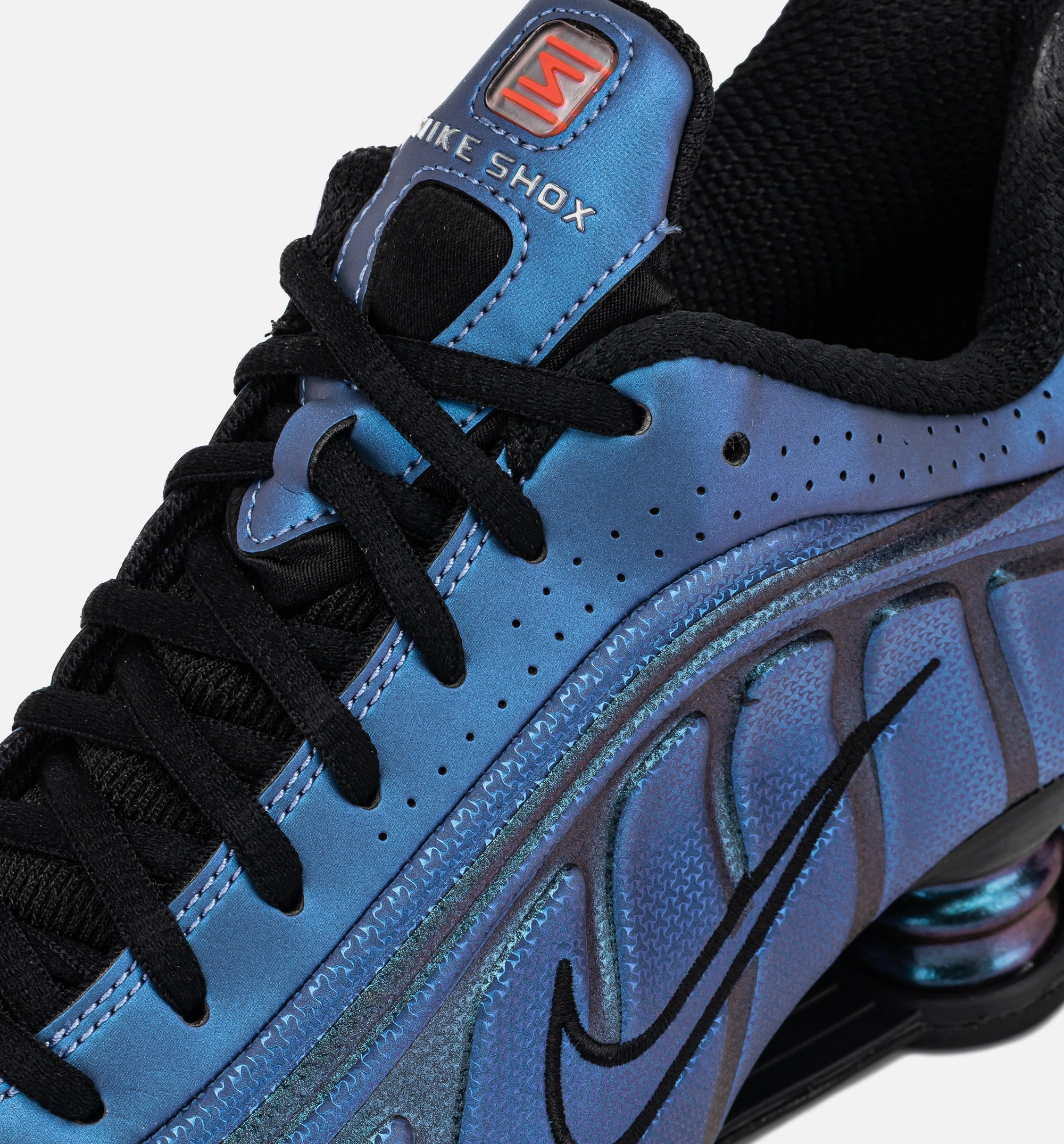 Shox R4 Mens Lifestyle Shoe Black Hot Punch