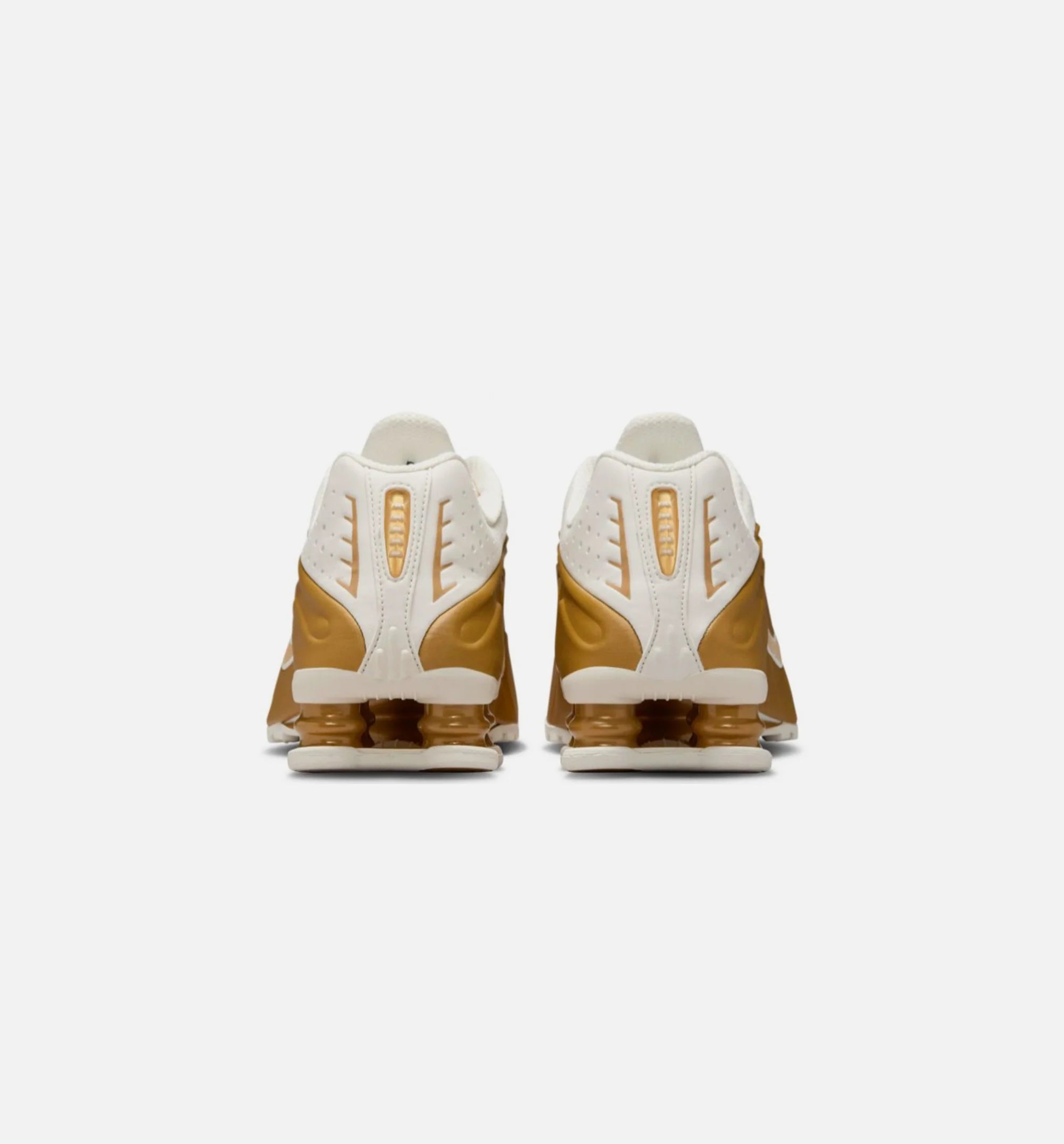 Shox R4 Womens Running Shoe Soft Pearl Metallic Gold