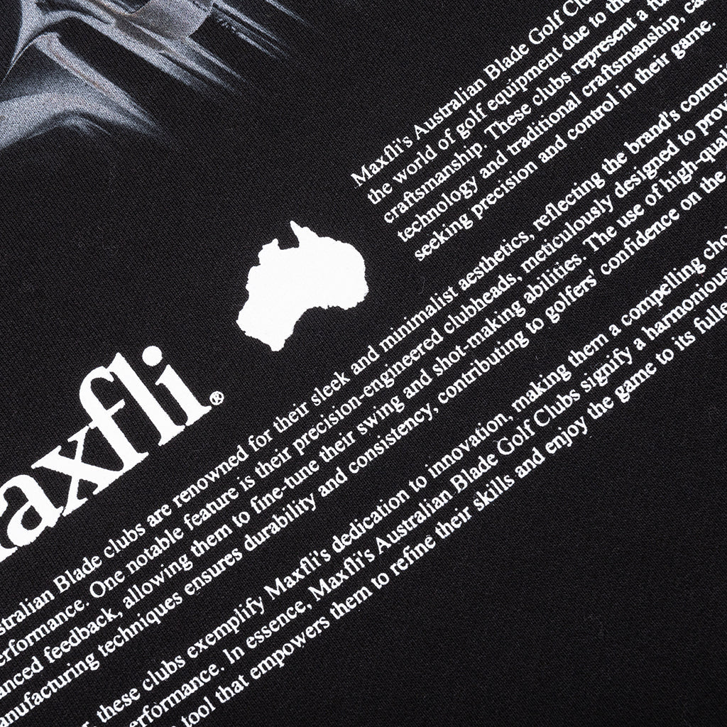 Metalwood x Maxfli Aussie Blade Crewneck Sweatshirt Black