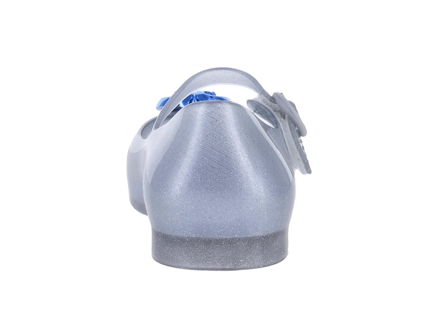 Zapatos Flats Mini Melissa Disney Princess Plata Glitter para Niña