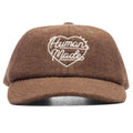 6 Panel Wool Cap Brown