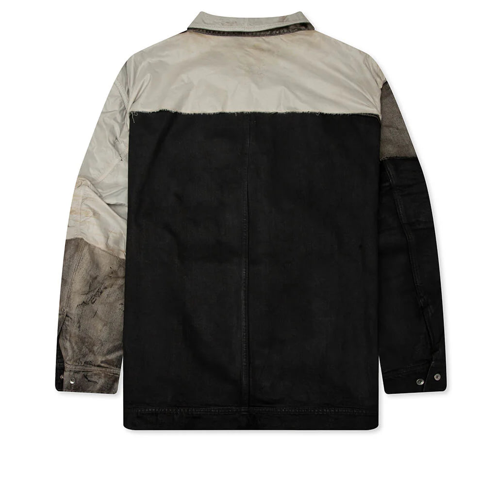 Jumbo Worker Denim Jacket Dust Black Cream