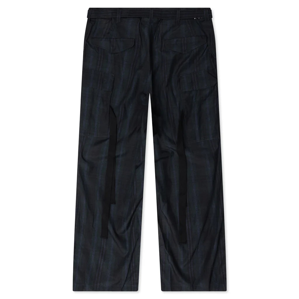 Plaid Pants Black
