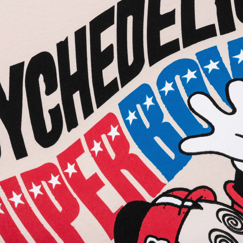 Feature x CRTFD Psychedelic Super Bowl T Shirt Natural
