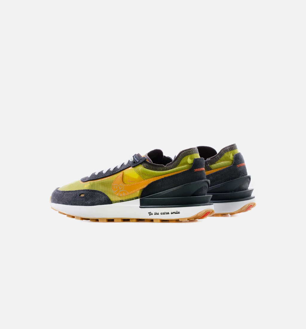 Waffle One SE Go The Extra Smile Mens Lifestyle Shoe Yellow Black Green