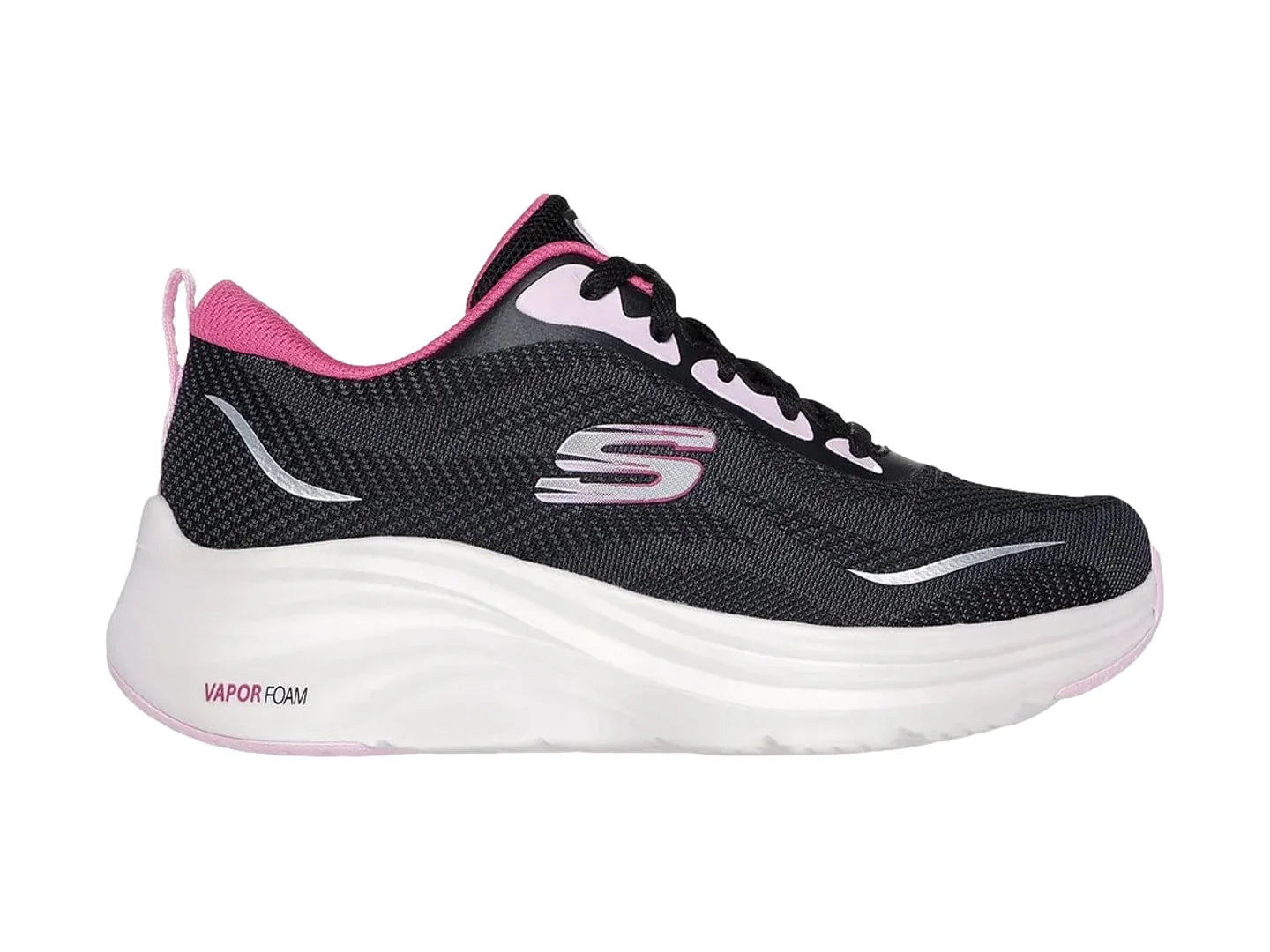 Tenis Skechers Vapor Foam Negro Multicolor para Mujer