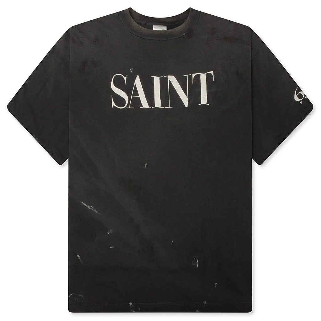Saint 666 S S T Shirt Black