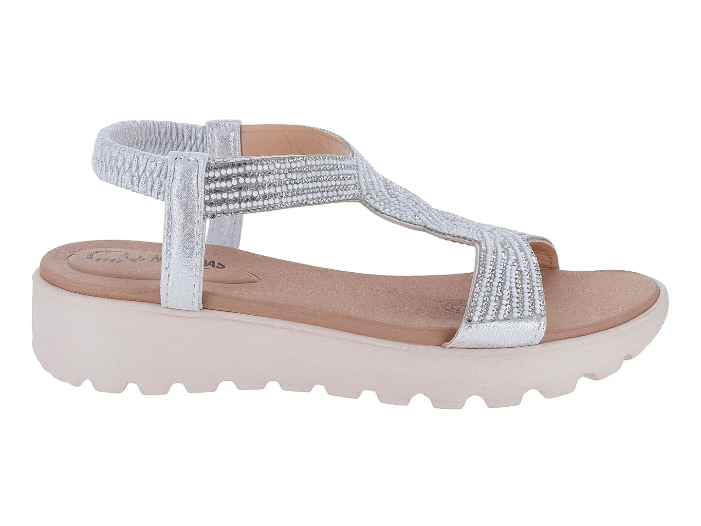 Sandalias Nomadas Plata para Mujer
