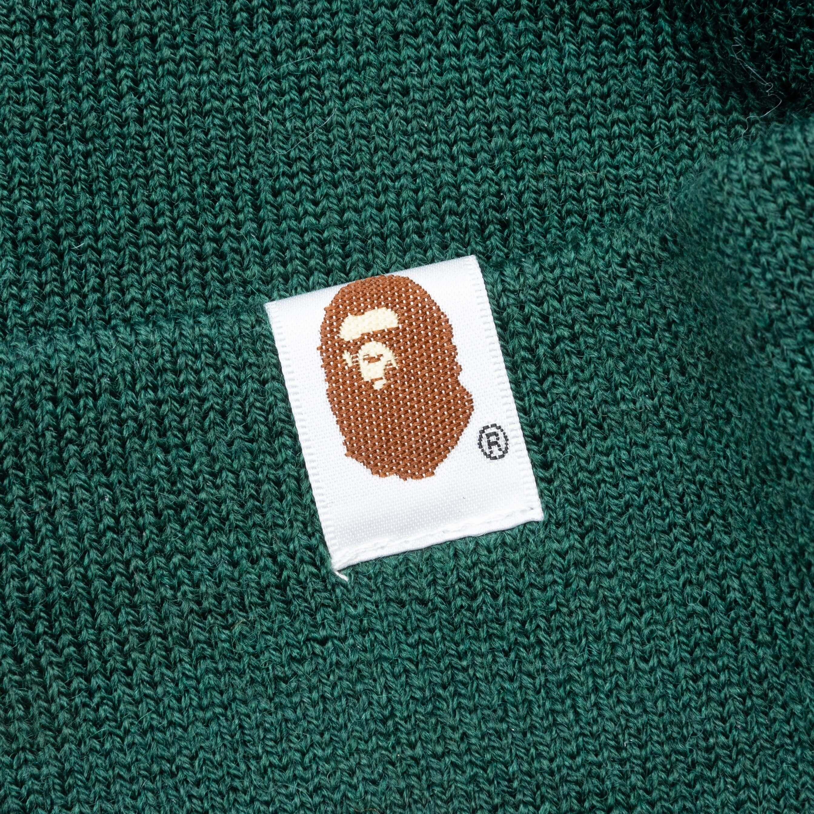 Bape Patch Knit Cap Green