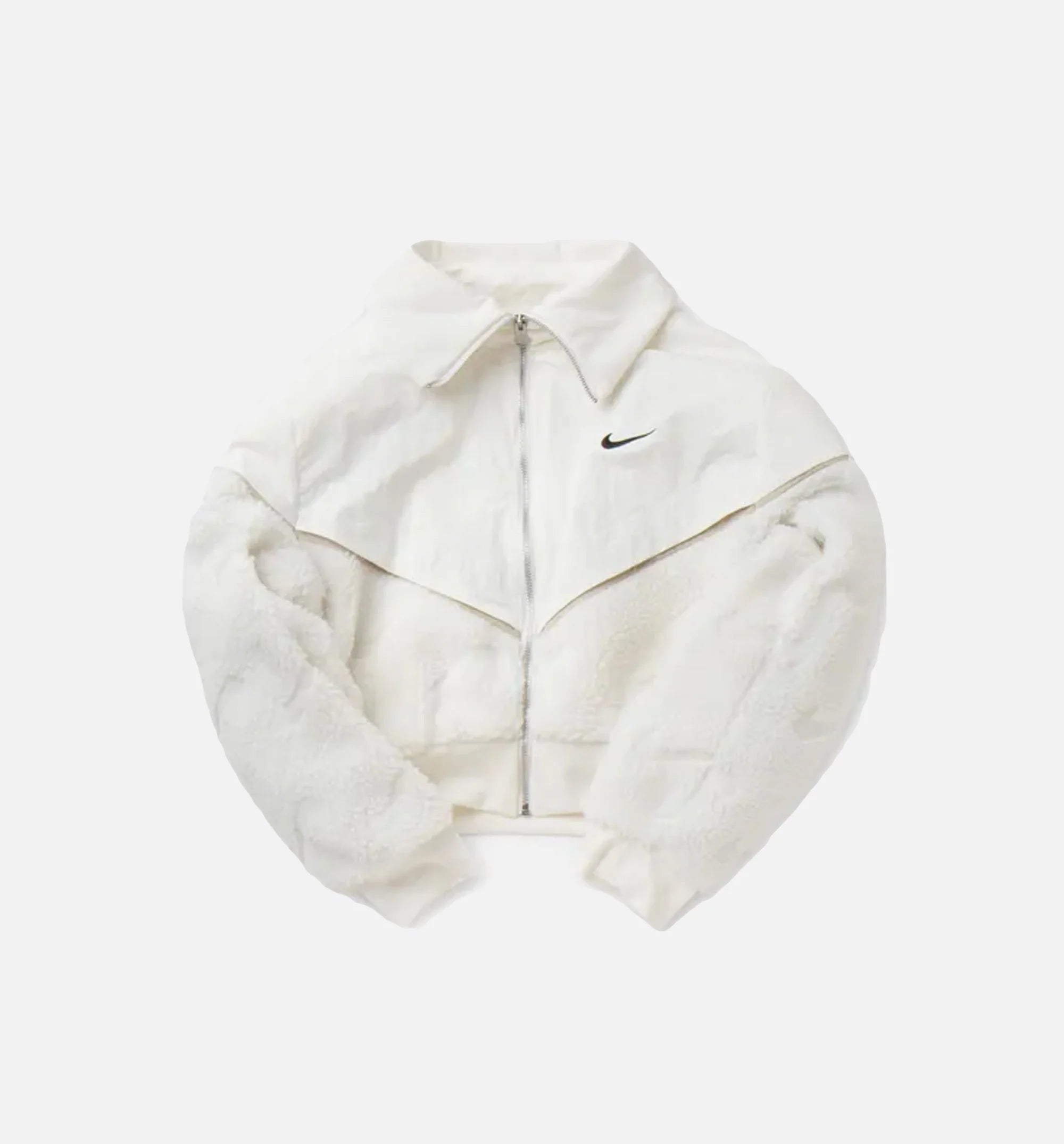 Sportswear Icon Clash Fleece Jacket Womens Jacket Sail Rattan Black