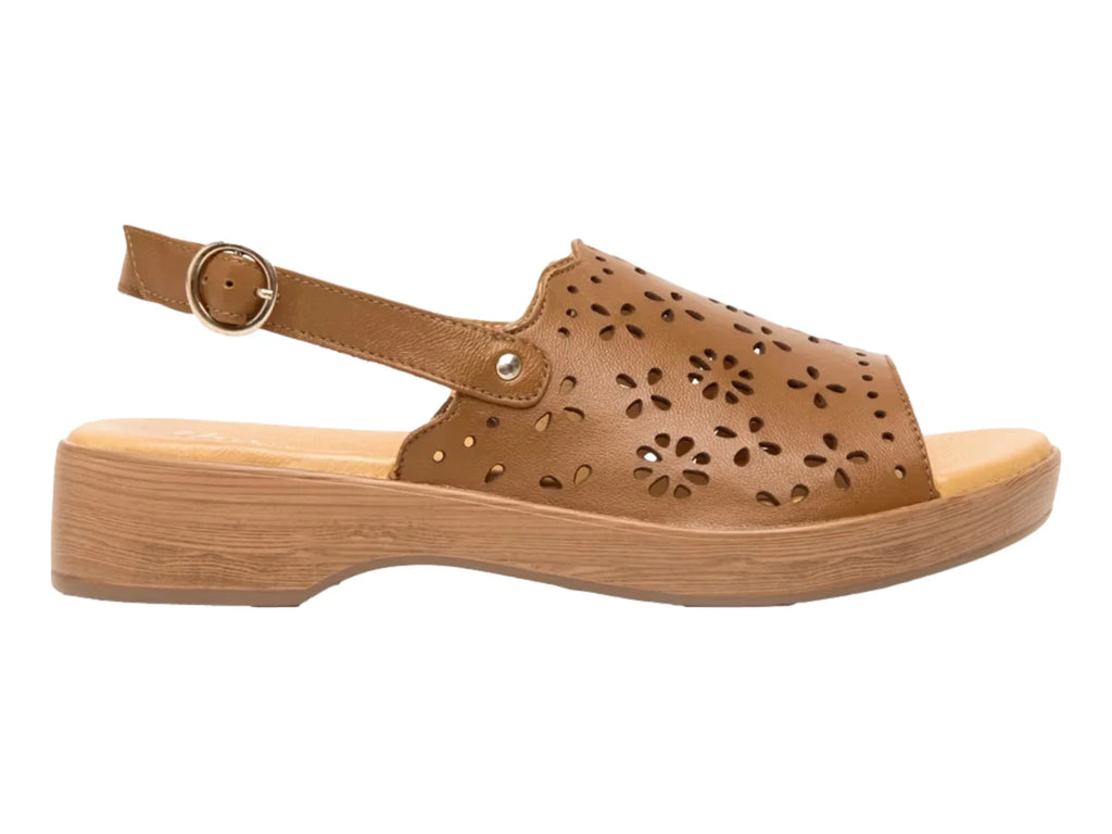 Sandalias Flexi de Plataforma Color Tan para Mujer